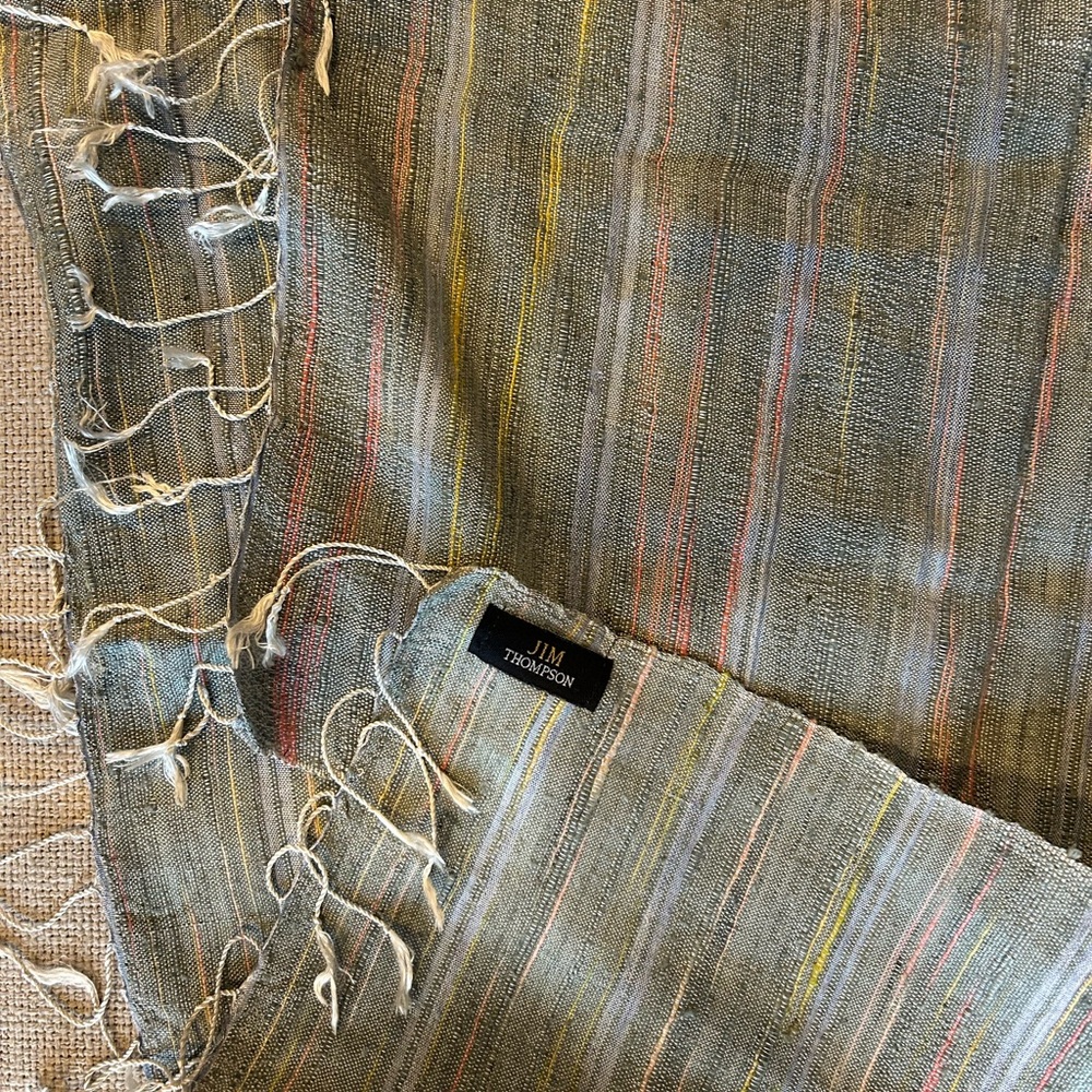Jim Thompson Multicolor Striped Scarf